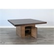Pemberly Row Modern Square Dining Table with Built-in Storage