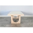 Pemberly Row Wood Contemporary Arched Leg Off White Dining Table