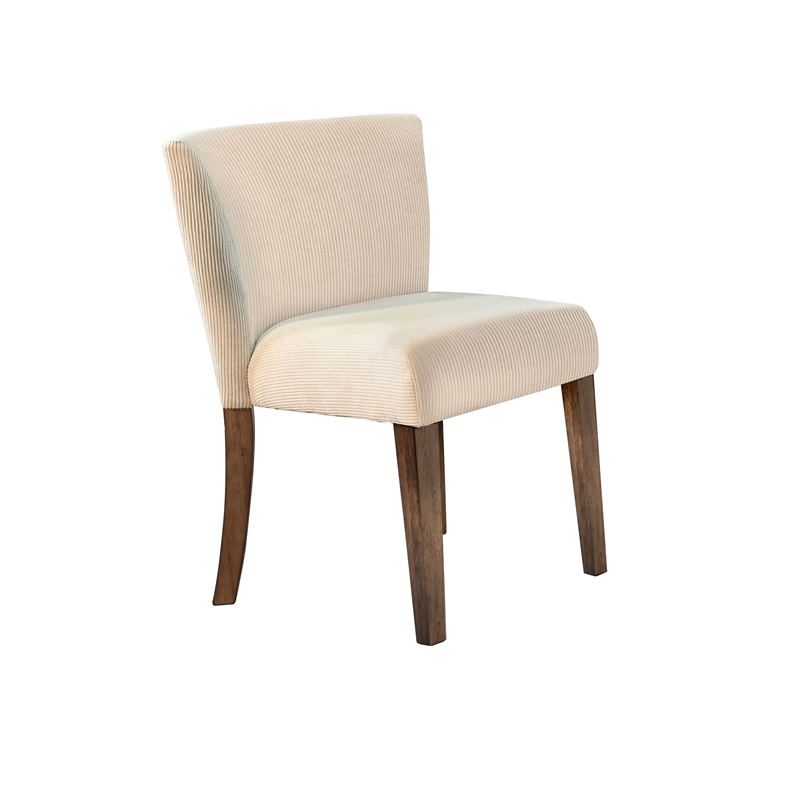 Pemberly Row Wood Natural Cushion Seat Dining Chair (Set of 2)