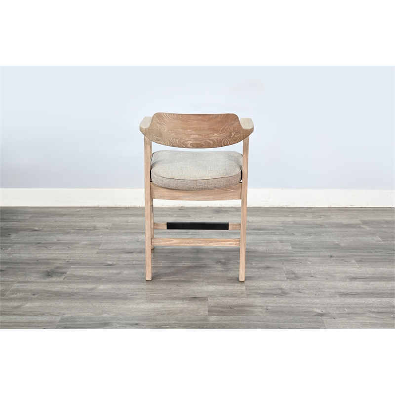 Pemberly Row Wood Natural Mid-Century Counter Stool (Set of 2)