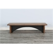 Pemberly Row Modern Wood Dining Bench with Arched Accent Base