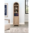 Pemberly Row Wood Contemporary Arched Natural Cabinet Storage