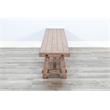 Pemberly Row Contemporary Wood Farmhouse Natural Dining Bench