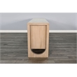 Pemberly Row Wood Contemporary Arched Leg Natural Oak Buffet