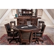 Pemberly Row 5-Piece Reversible Game and Dining Poker Table Set