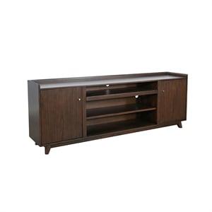 Pemberly Row Contemporary Brown Finish Wood Mid-Century 86&quot Jane Console