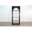 Pemberly Row Wood Natural Tall Arched Bookshelf with Open Shelving