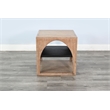 Pemberly Row Modern Wood End Table with Arched Open Shelf Design