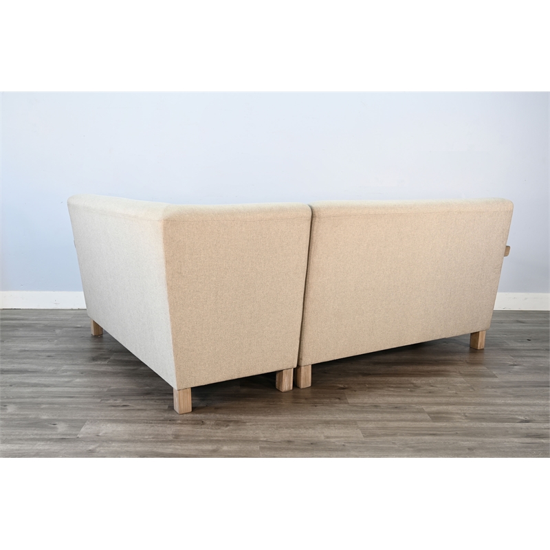 Pemberly Row Contemporary Wood Breakfast Nook Sofa Bench Set