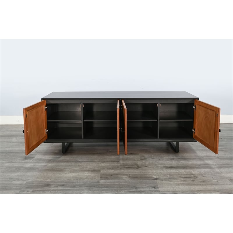 Pemberly Row Contemporary Wood Mid-Century Modern Accent Cabinet
