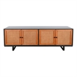 Pemberly Row Contemporary Wood Mid-Century Modern Accent Cabinet