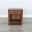 Pemberly Row Wood Natural Contemporary Rustic Brown Nightstand