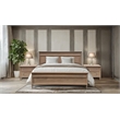 Pemberly Row Natural Finish Wood Transitional Eastern King Bed