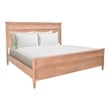 Pemberly Row Contemporary Wood Transitional Natural Queen Bed