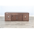 Pemberly Row 72-Inch Transitional TV Stand with Glass Cabinet Doors