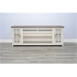 Pemberly Row Contemporary Wood Farmhouse 76-Inch Modern TV Stand