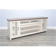 Pemberly Row Contemporary Wood Farmhouse 76-Inch Modern TV Stand