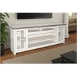 Pemberly Row Contemporary Wood Farmhouse 76-Inch Modern TV Stand
