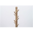 Pemberly Row Traditional Solid Wood Coat Rack with 8-Prong Hooks