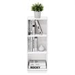 Pemberly Row Set of 2 Engineered Wood 3-Tier Open Shelf Bookcases in White