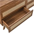 Pemberly Row Set of 3 - Bedroom Dresser and 2 Nightstands in Walnut