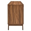 Pemberly Row Set of 3 - Bedroom Dresser and 2 Nightstands in Walnut