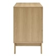 Pemberly Row Set of 2 6-Drawer and 3-Drawer Dressers in Oak Finish