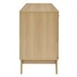 Pemberly Row Set of 2 Rattan MDF and Particleboard Dresser and Chest in Oak
