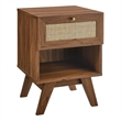 Pemberly Row Set of 2 8-Drawer Bedroom Dresser and Nightstand in Walnut