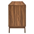 Pemberly Row Set of 2 8-Drawer Bedroom Dresser and Nightstand in Walnut