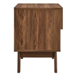 Pemberly Row Set of 2 2-Drawer and 1-Drawer Nightstands in Walnut