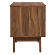 Pemberly Row Set of 2 2-Drawer Nightstand and 8-Drawer Bedroom Dresser in Walnut