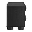 Pemberly Row Set of 2 Contemporary Nightstands in Black Finish