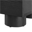 Pemberly Row Set of 2 Contemporary Nightstands in Black Finish