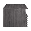Pemberly Row Set of 2 1-Drawer Wall-Mount Modern Wood Nightstands in Charcoal