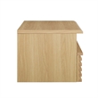 Pemberly Row Set of 2 1-Drawer Wall-Mount Modern Wood Nightstands in Oak