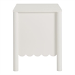 Pemberly Row Set of 2 Contemporary Nightstands in White Finish