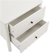 Pemberly Row Set of 2 Contemporary Nightstands in White Finish