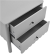 Pemberly Row Set of 2 Contemporary Nightstands in Light Gray Finish