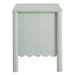 Pemberly Row Set of 2 Contemporary Nightstands in Sage Finish