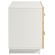 Pemberly Row Set of 2 2-Drawer Nightstands in White Bleached Burl