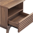 Pemberly Row Set of 2 Modern Particleboard Wood Nightstands - Walnut Finish