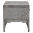 Pemberly Row Set of 2 Modern Rubberwood and Wood Nightstands in Gray Finish
