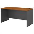 Pemberly Row Set of 5 60W x 30D Office Desk in Natural Cherry - Engineered Wood