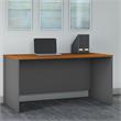 Pemberly Row Set of 5 60W x 30D Office Desk in Natural Cherry - Engineered Wood