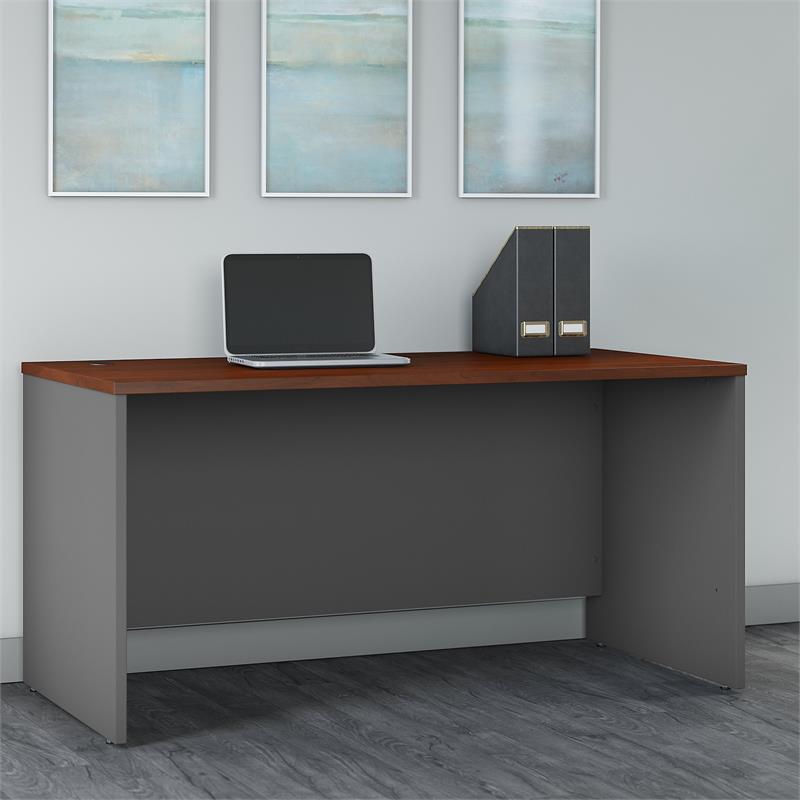 Pemberly Row Set of 5 60W x 30D Office Desk in Hansen Cherry - Engineered Wood