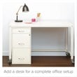 Pemberly Row Set of 18 3-Drawer File Cabinet with Pencil-Drawer in  Pearl White