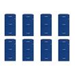 Pemberly Row Set of 8 3-Drawer Metal Organizer File Cabinet in Blue
