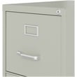 Pemberly Row Set of 3 4-Drawer Letter Width Vertical File Cabinet in Light Gray