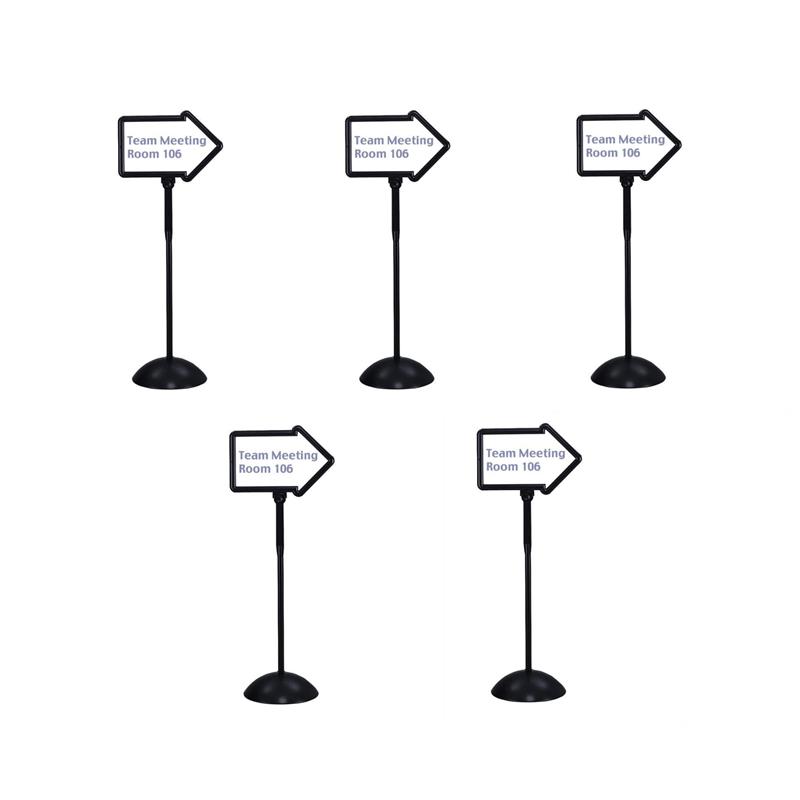 Pemberly Row Set of 5 Write Way Arrow Sign Magnetic Dual-Sided Dry Erase Board